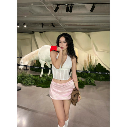 Kill System Silk A-Line Mini Skirt Queenci