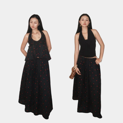Tus.Atelier Heart Long Skirt