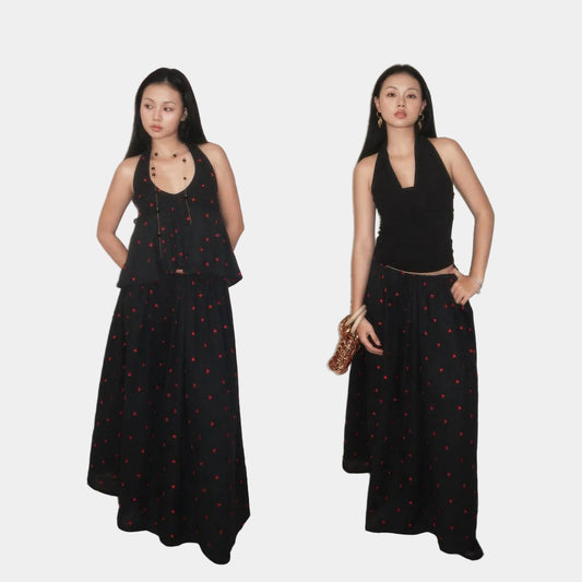 Tus.Atelier Heart Long Skirt