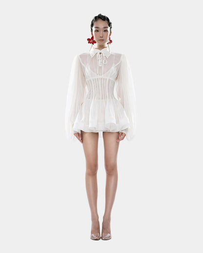 Huelleyrose Charlotte Dress - Cream