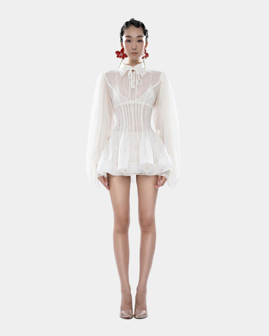 Huelleyrose Charlotte Dress - Cream