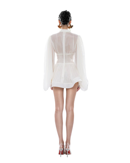 Huelleyrose Charlotte Dress - Cream