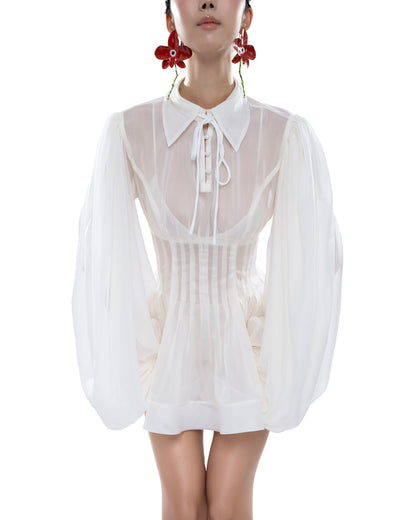 Huelleyrose Charlotte Dress - Cream