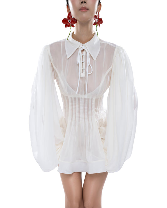 Huelleyrose Charlotte Dress - Cream