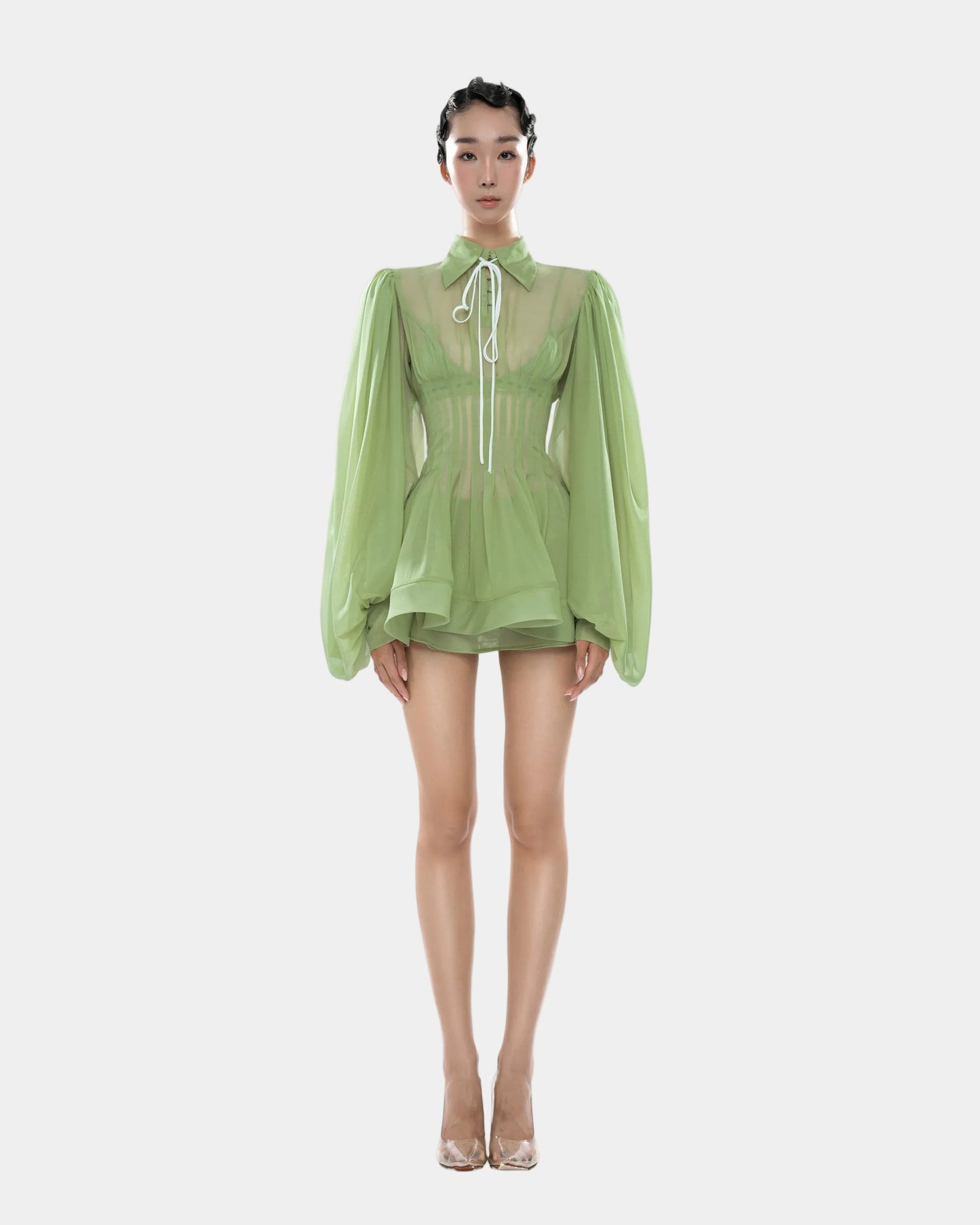Huelleyrose Charlotte Dress - Green