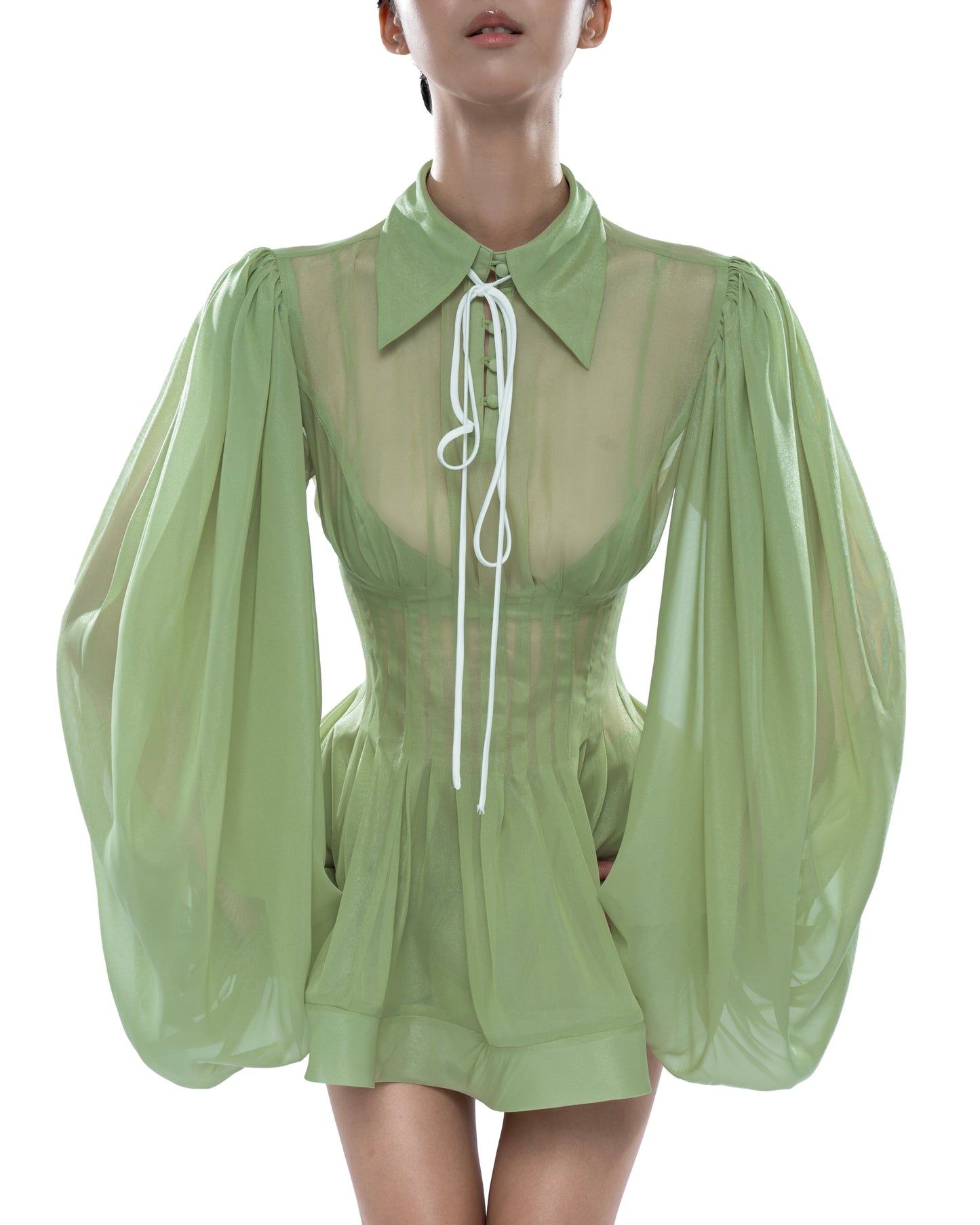 Huelleyrose Charlotte Dress - Green