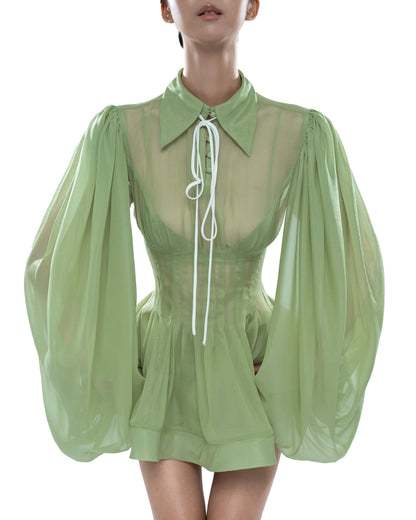Huelleyrose Charlotte Dress - Green