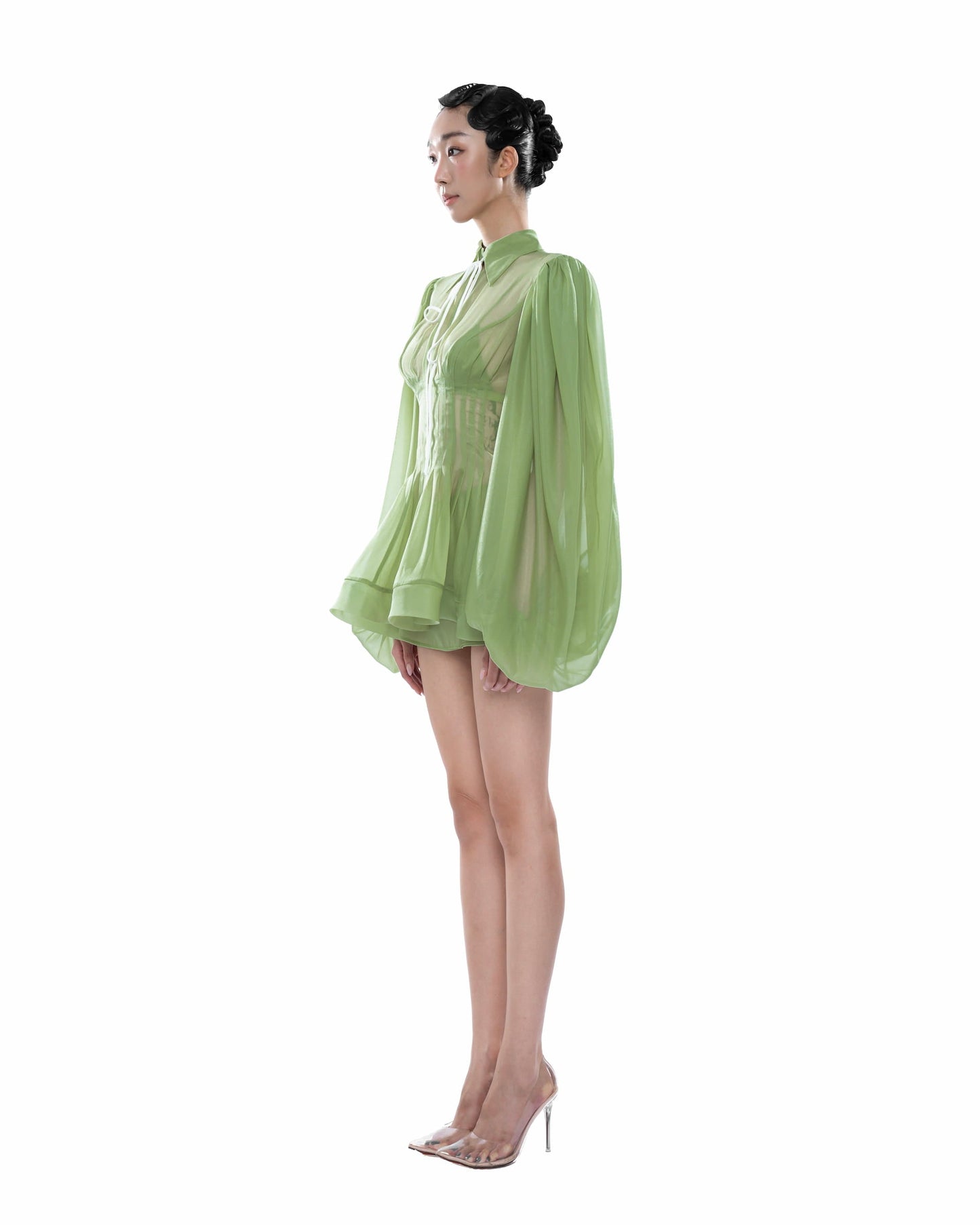 Huelleyrose Charlotte Dress - Green