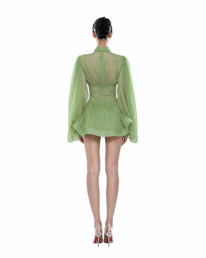 Huelleyrose Charlotte Dress - Green