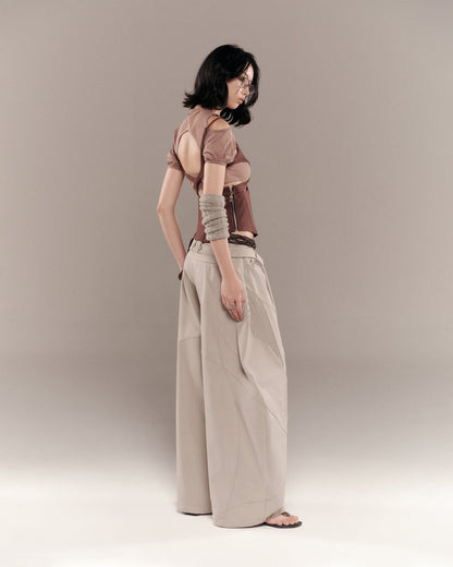 Bunny Hill Charmesh Top (Brown)