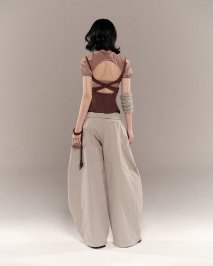 Bunny Hill Charmesh Top (Brown)