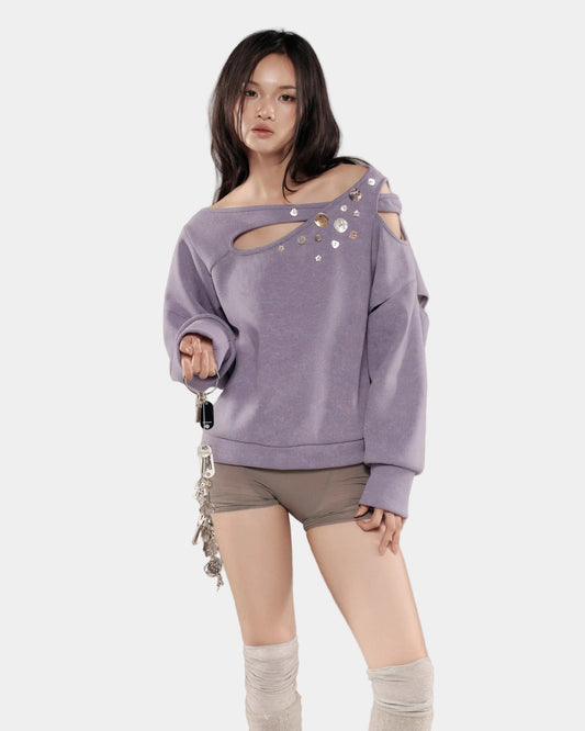 Bunny Hill Charo Sweater (Purple Blue)