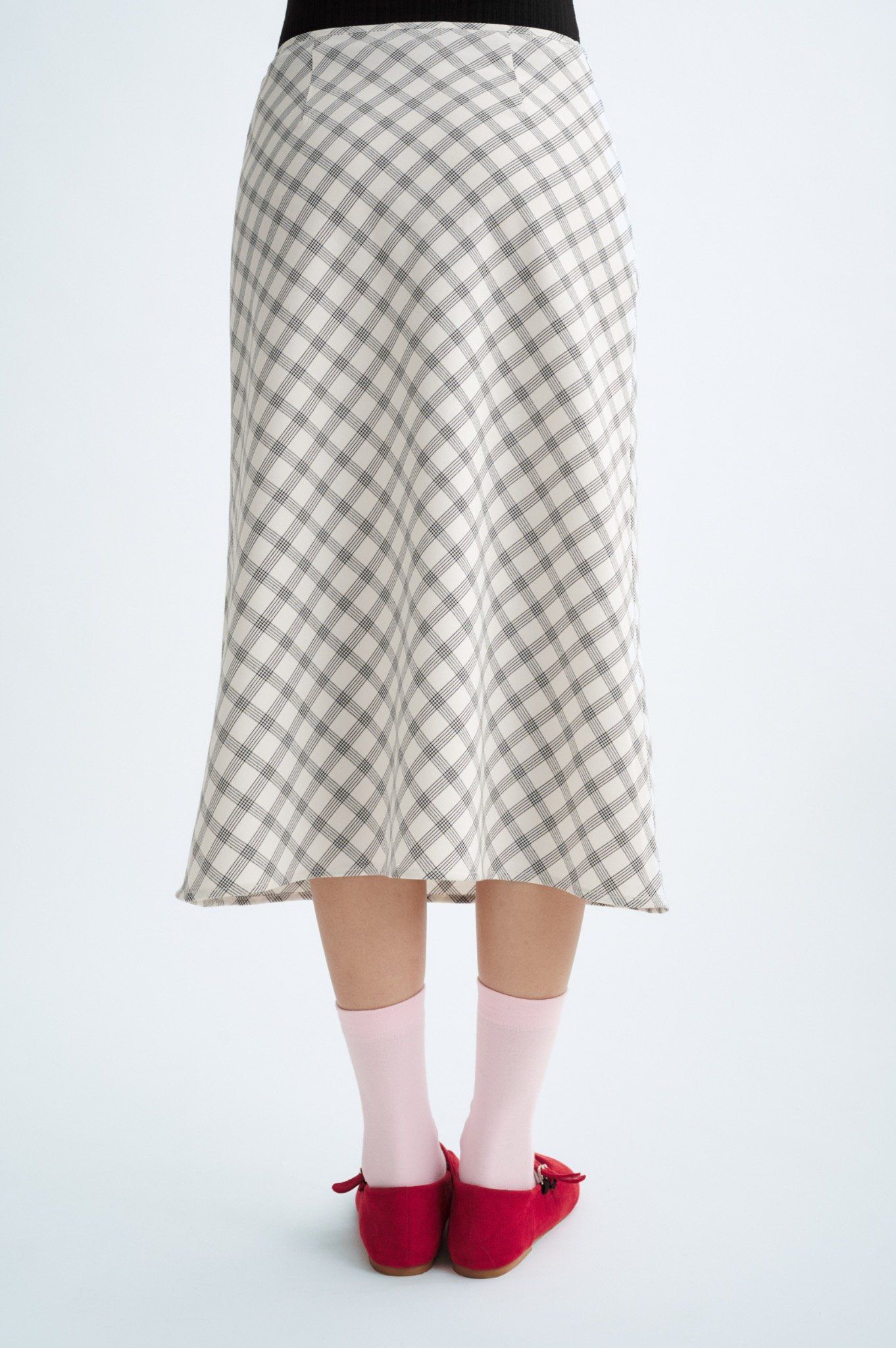 Libe Checked Midi Skirt (Pre-order)