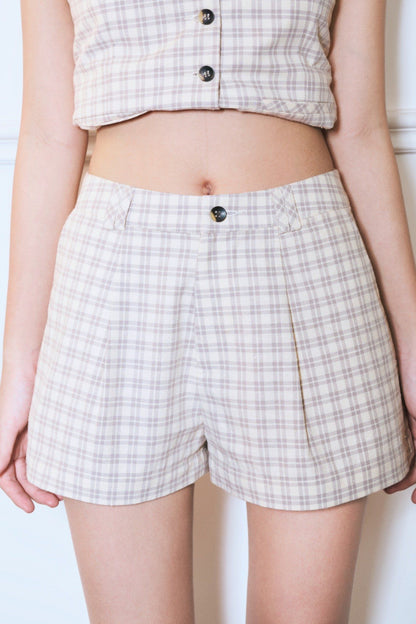 Libe Checked Shorts (Pre-order)