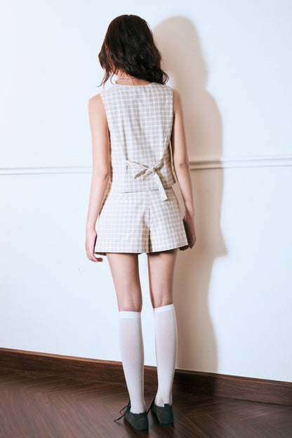 Libe Checked Shorts (Pre-order)