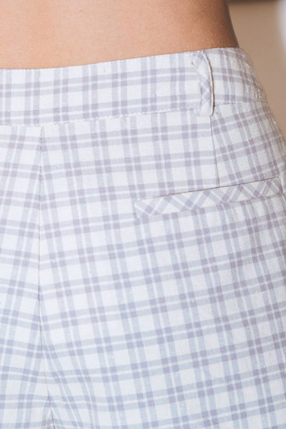 Libe Checked Shorts (Pre-order)