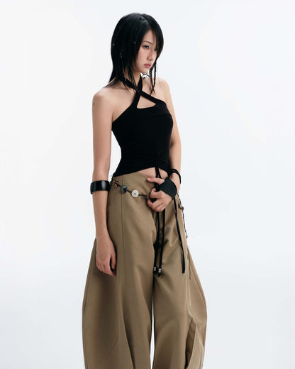 Bunny Hill Cherie Halter Top (Black)