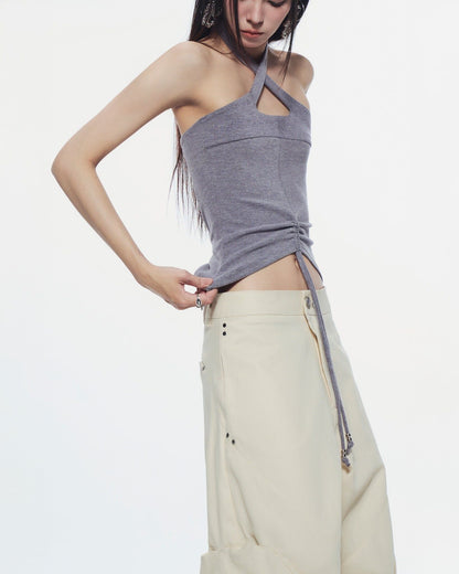 Bunny Hill Cherie Halter Top (Grey)
