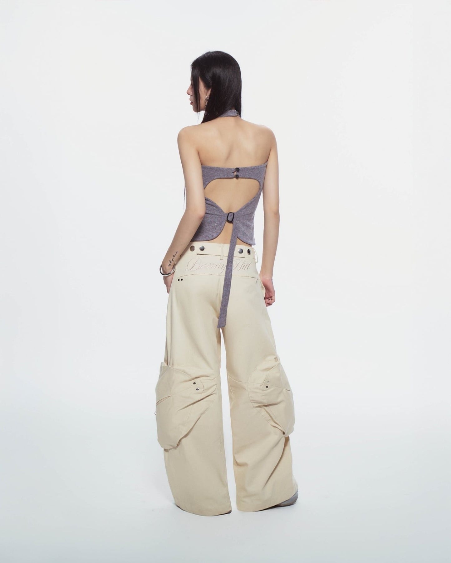 Bunny Hill Cherie Halter Top (Grey)