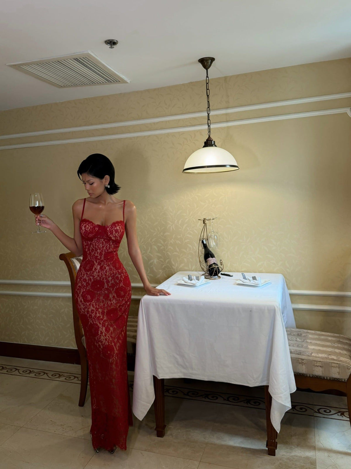 Iamcoco Cherished Lace Dress