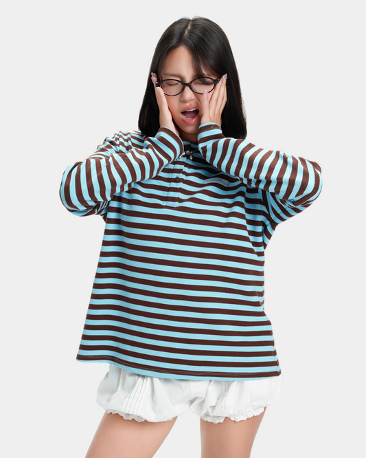 61__comfy Chocomint Longsleeve Polo