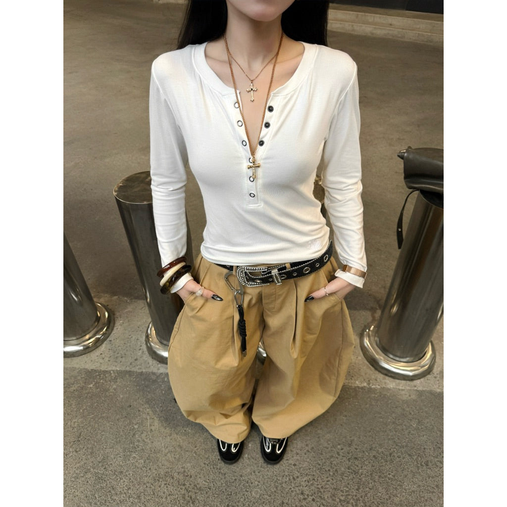 Chosen Kaki Wide Leg Trousers