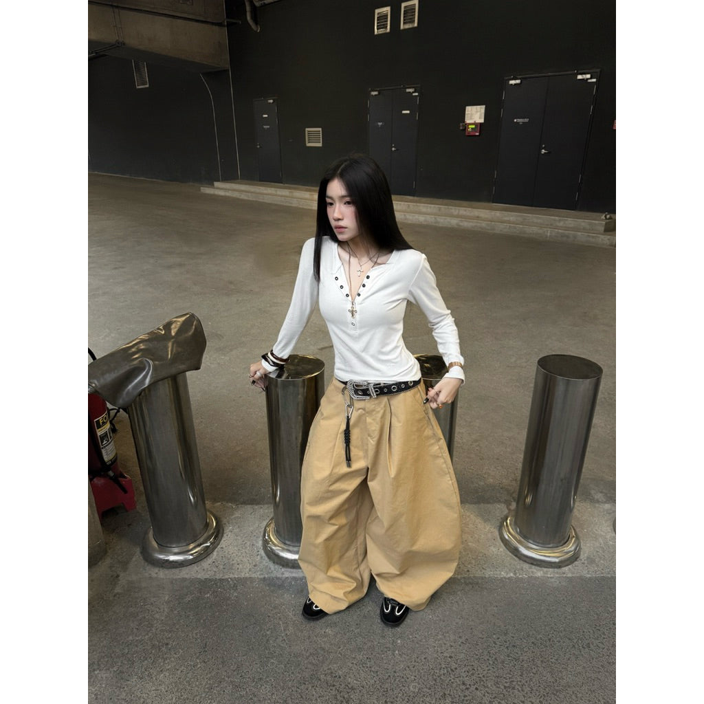 Chosen Kaki Wide Leg Trousers