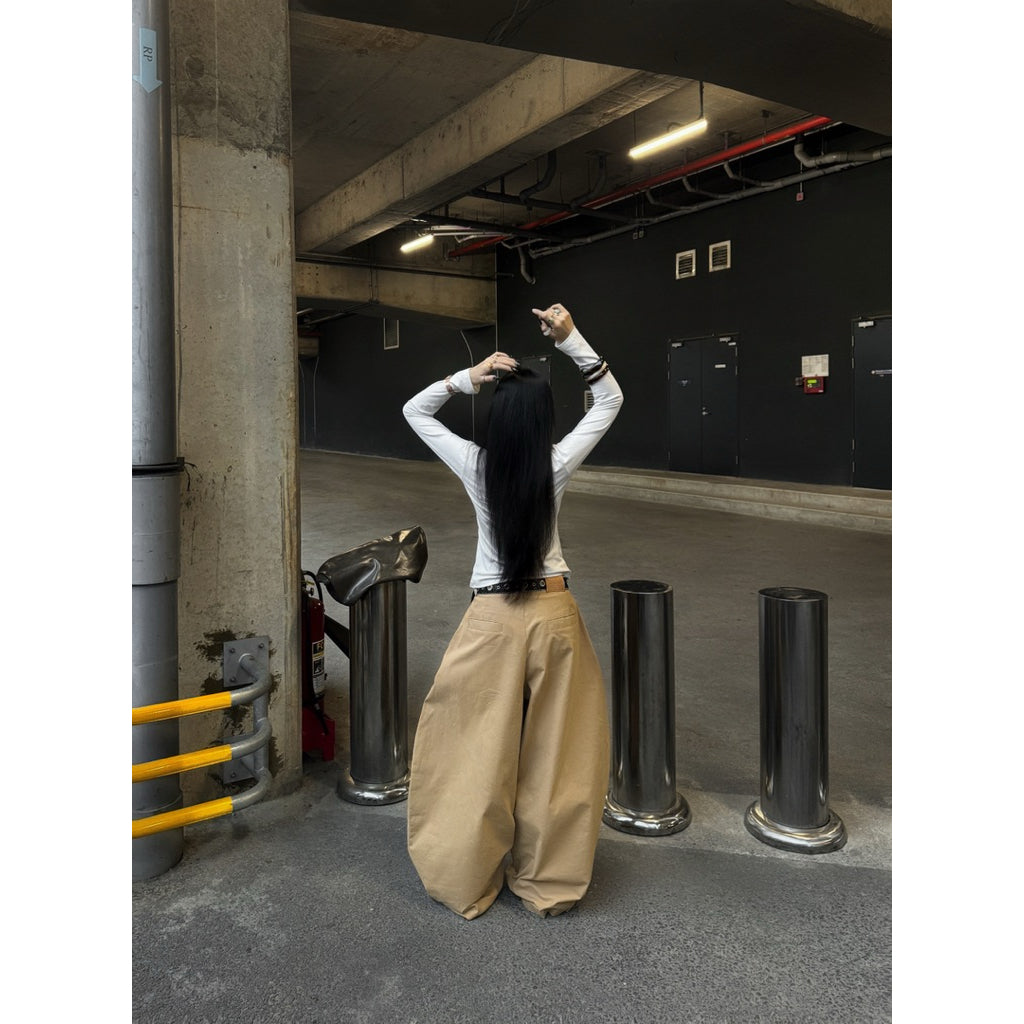 Chosen Kaki Wide Leg Trousers