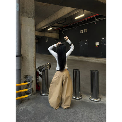 Chosen Kaki Wide Leg Trousers