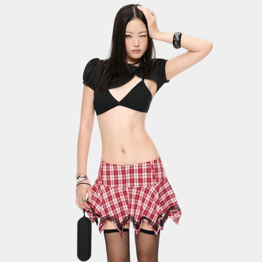 Iue_Studiio Cinnamon Crust Miniskirt