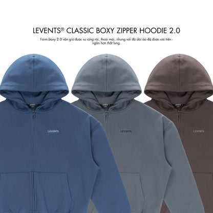 Levents Levents Classic Boxy 2.0 Extra Color Zipper Hoodie