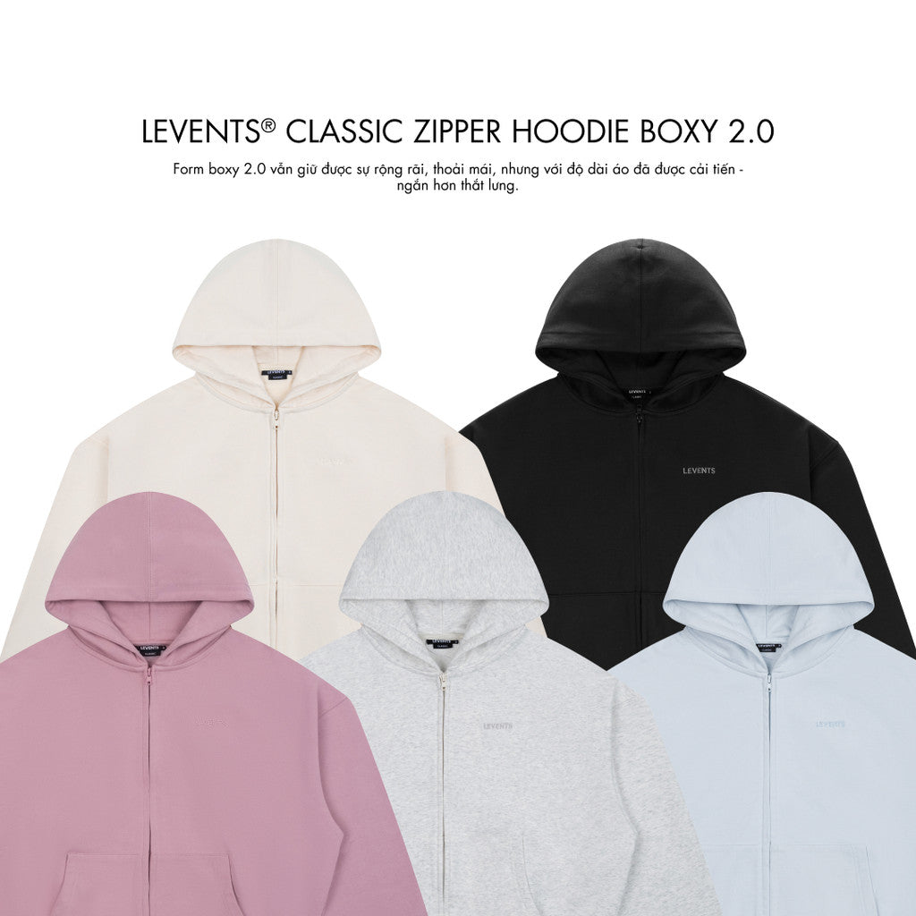 Levents Levents Classic Boxy 2.0 Zipper Hoodie