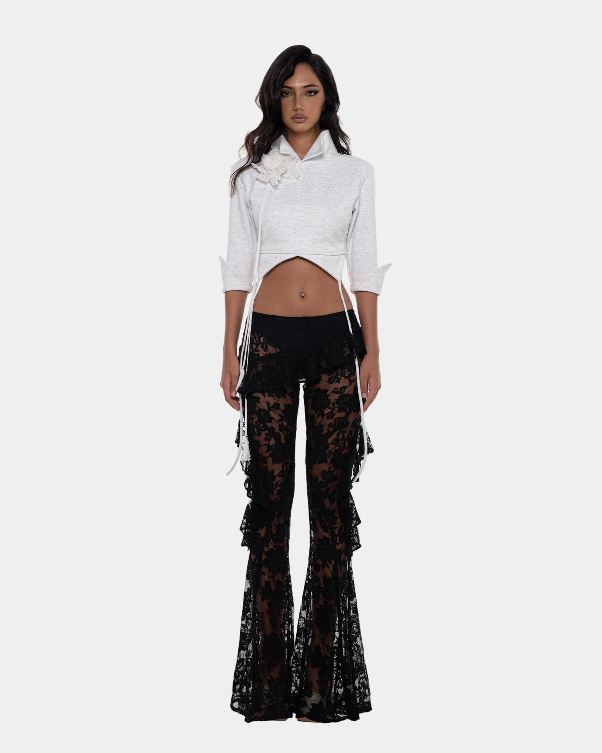 Huelleyrose Cleo Top With Flower Pin
