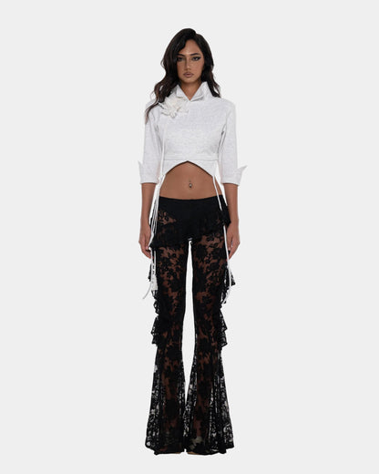 Huelleyrose Cleo Top With Flower Pin