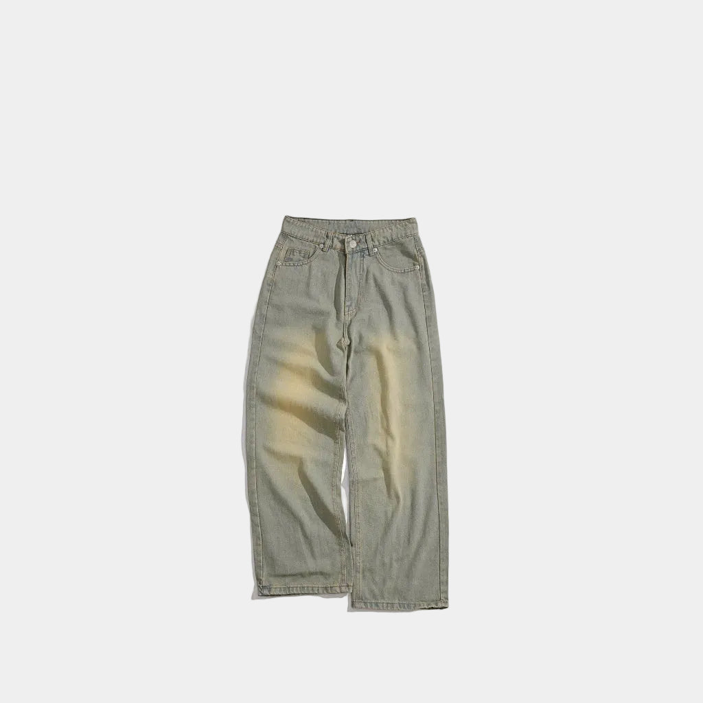 WHOSE Cobalt Wide Straight Jeans