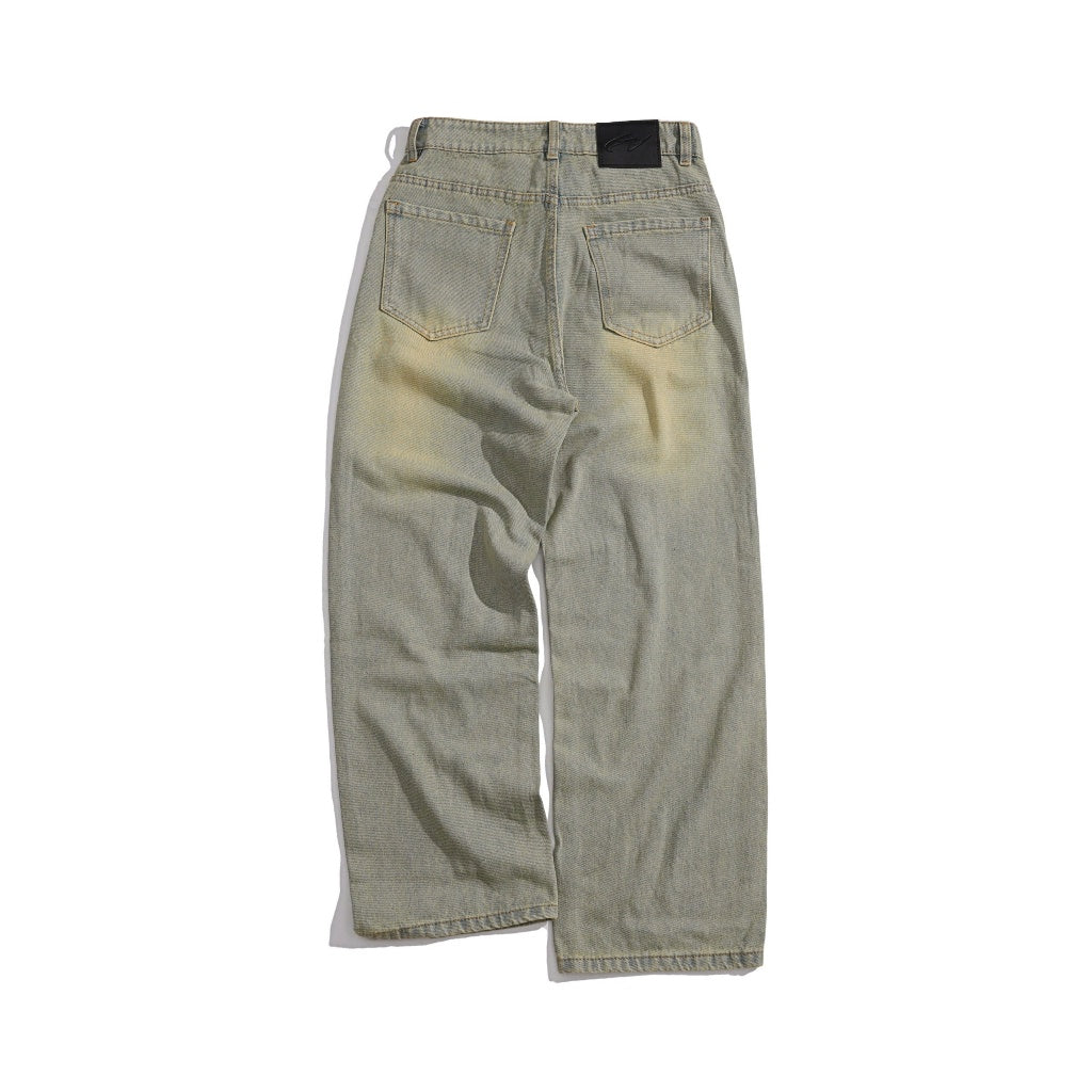 WHOSE Cobalt Wide Straight Jeans