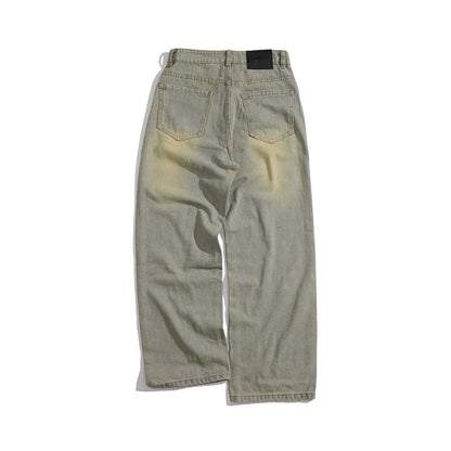 WHOSE Cobalt Wide Straight Jeans