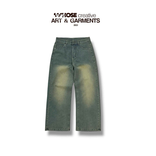 WHOSE Cobalt Wide Straight Jeans WHOSE (Pre-order)