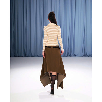 Sodope Club Cocoa Crepe Top (Pre-order)