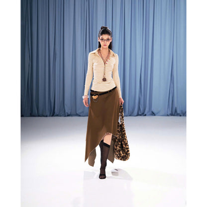 Sodope Club Cocoa Crepe Top (Pre-order)