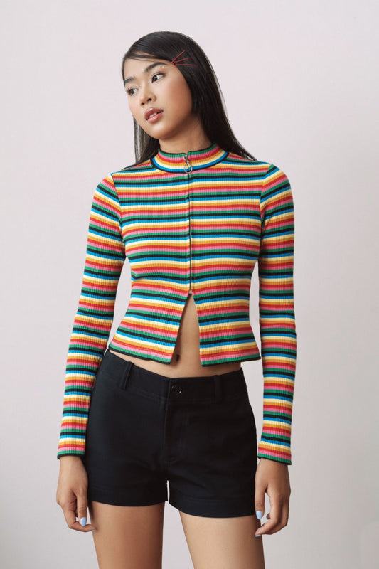 Libe Colorful Zipper Top (Pre-order)