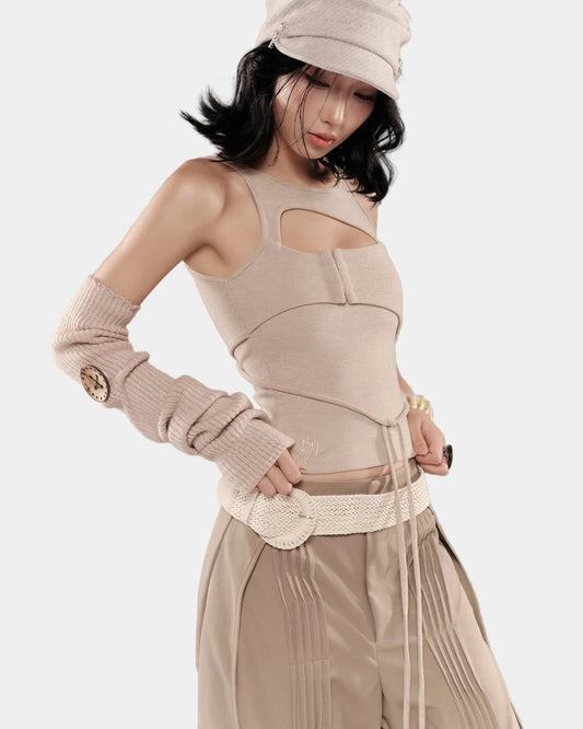 Bunny Hill Conrad Sleeveless Top (Sand Beige)