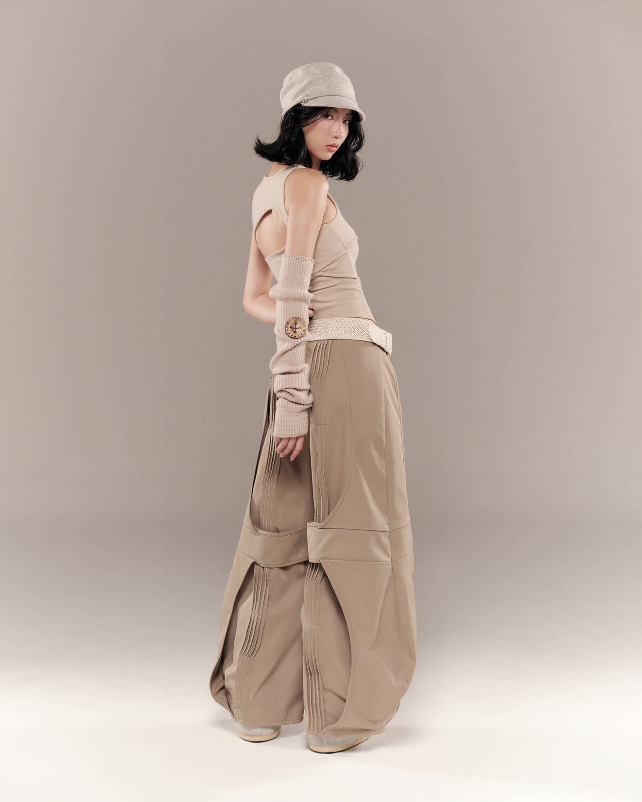 Bunny Hill Conrad Sleeveless Top (Sand Beige)