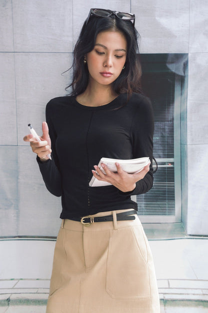 Libe Cotton Long Sleeves Top (Pre-order)