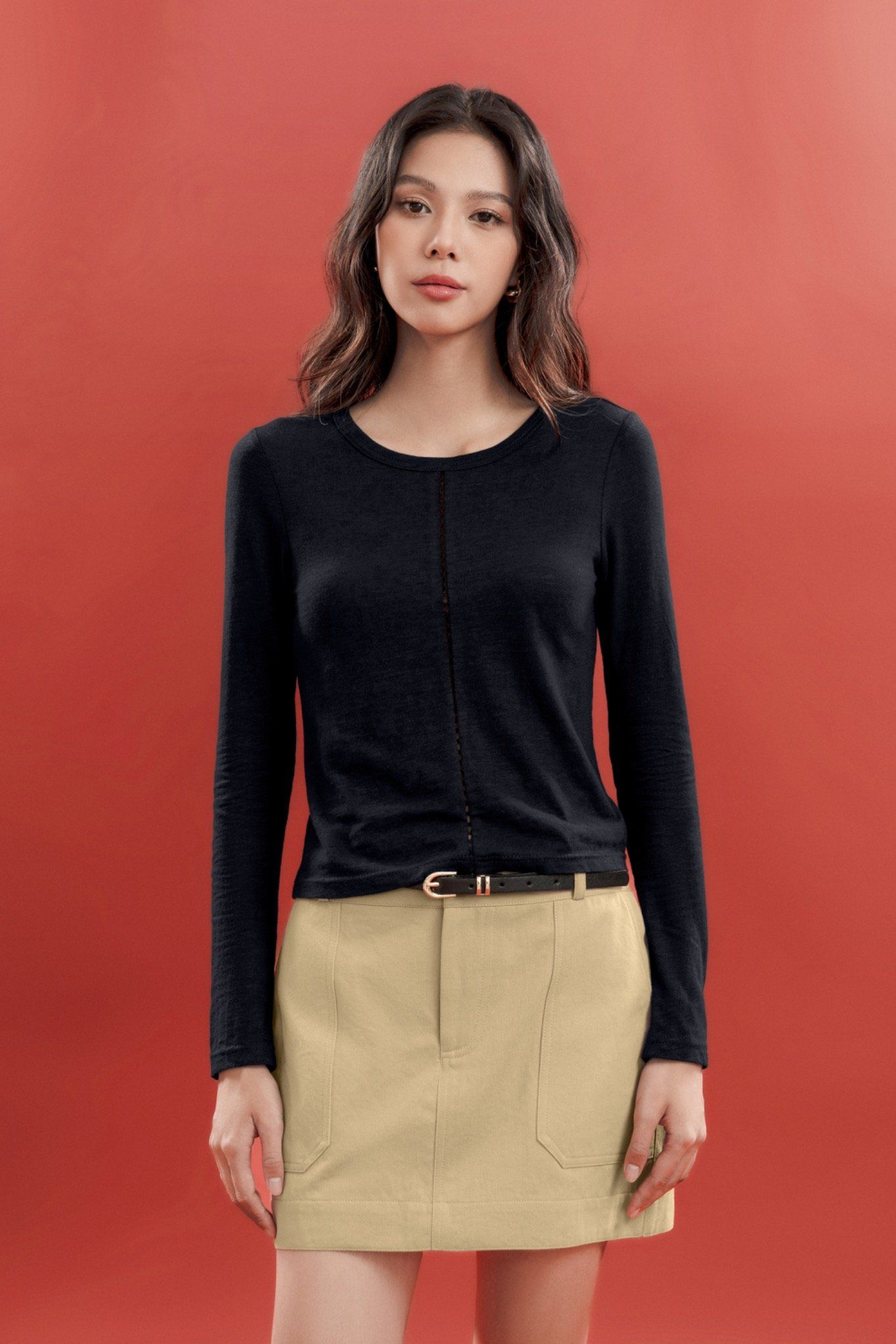 Libe Cotton Long Sleeves Top (Pre-order)