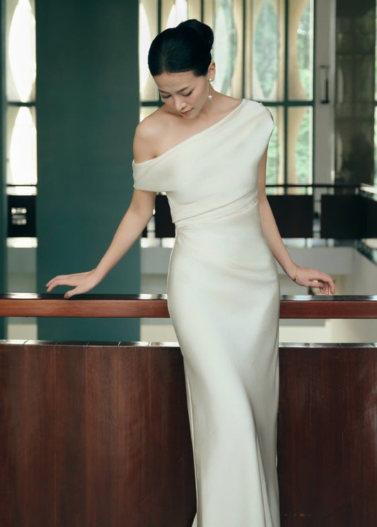 Kisserine Soleil Dress - Creamy White