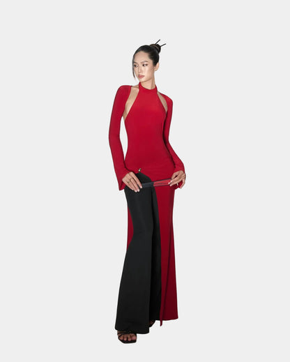 Crescent Camelia Top