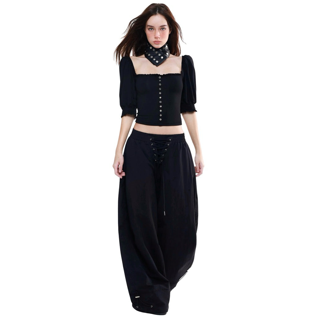 Powrpowr Crisscross Nylon Pants