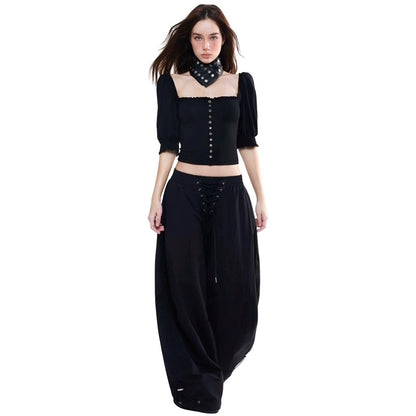 Powrpowr Crisscross Nylon Pants