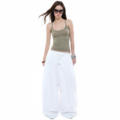 Powrpowr Crisscross Nylon Pants